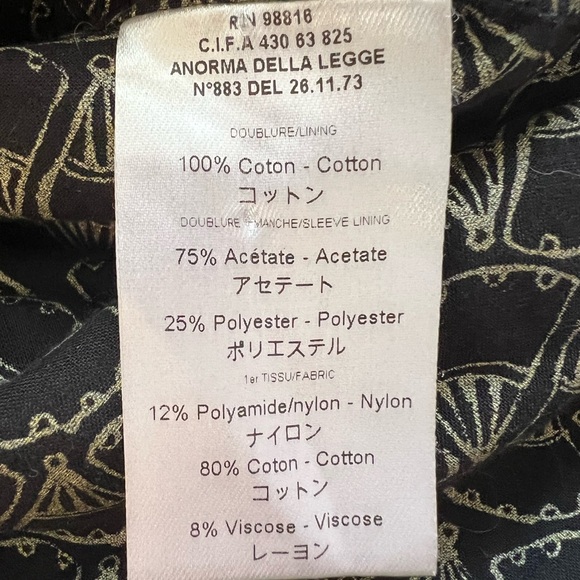 Cotelac Women Boyfriend Gray  Check Cotton Lined Blazer/Jacket Size 4 FR / US 14 - Picture 15 of 16